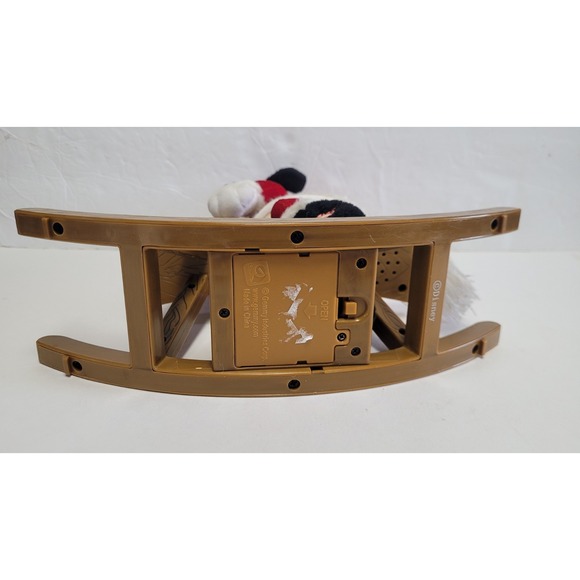 Gemmy Rocking Horse Mickey Mouse Santa Singing Christmas Plush Disney 12" (READ) - Picture 6 of 8